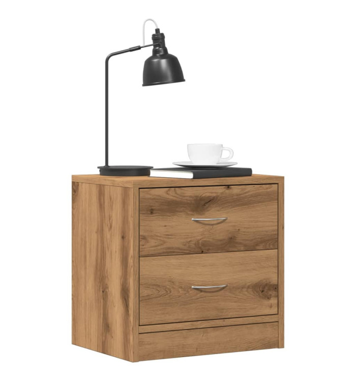 Tables de chevet 2 pcs chêne artisanal bois d'ingénierie | Mobilier & Déco