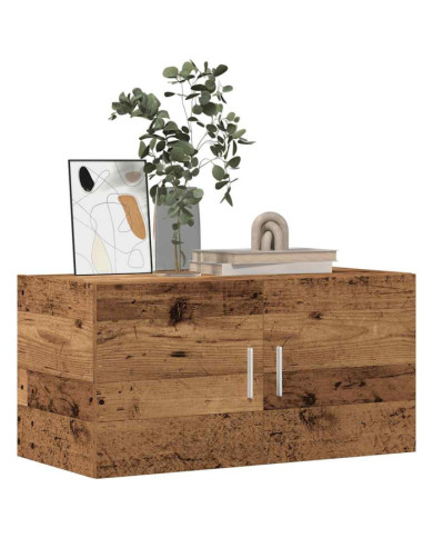 Meuble mural vieux bois 80x39x40 cm bois d'ingénierie | Mobilier & Déco
