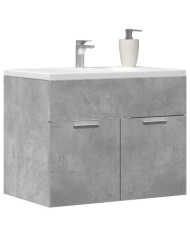 Armoire d'évier Gris béton 60x38,5x46 cm Aggloméré | Mobilier & Déco