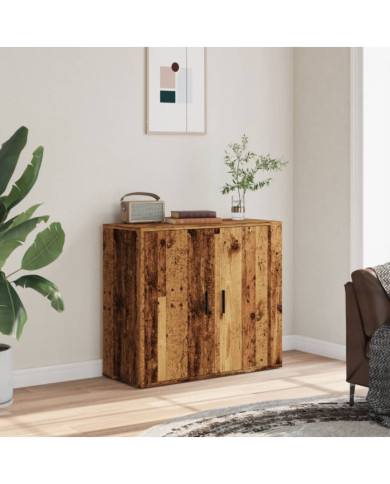 Buffet vieux bois 80x33x70 cm bois d'ingénierie | Mobilier & Déco