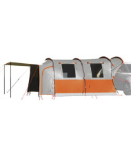 Tente de voiture 4 personnes gris et orange imperméable | Mobilier & Déco