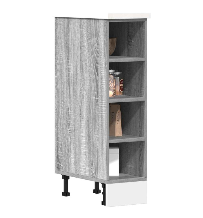 Armoire de plancher "Riga" sonoma gris 20x44,5x81,5 cm | Mobilier & Déco