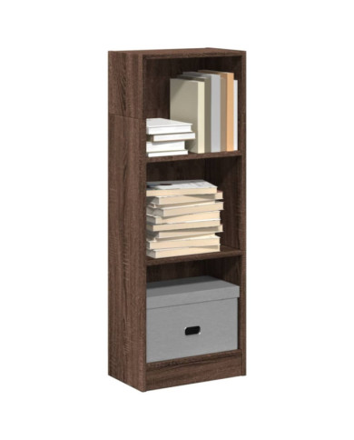 Bibliothèque chêne marron 40x24x109 cm bois d'ingénierie | Mobilier & Déco