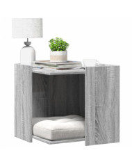 Meuble de bac à litière pour chat sonoma gris bois d'ingénierie | Mobilier & Déco