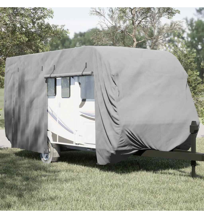 Housse de caravane gris 550x250x220 cm tissu non tissé | Mobilier & Déco