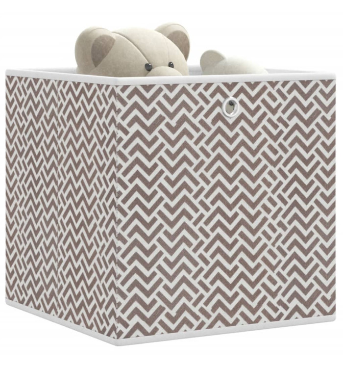 Boîtes de rangement pliables 10 pcs 32x32x32 cm tissu intissé | Mobilier & Déco