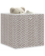 Boîtes de rangement pliables 10 pcs 32x32x32 cm tissu intissé | Mobilier & Déco