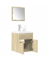 Ensemble de meubles de salle de bain 3 pcs chêne sonoma | Mobilier & Déco