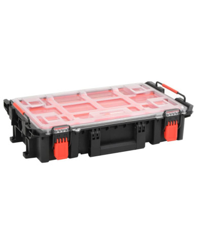Mallette de transport portable noir 55,5x34,5x13,5 cm PP | Mobilier & Déco