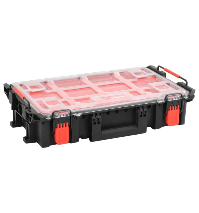 Mallette de transport portable noir 55,5x34,5x13,5 cm PP | Mobilier & Déco