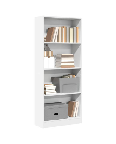 Bibliothèque blanc 60x24x143 cm bois d'ingénierie | Mobilier & Déco