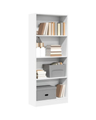 Bibliothèque blanc 60x24x143 cm bois d'ingénierie | Mobilier & Déco