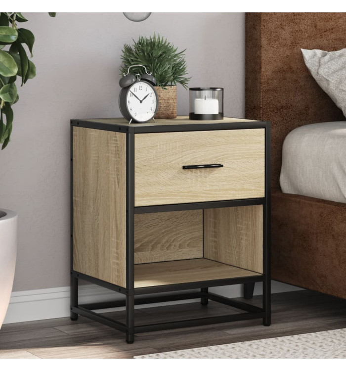 Table de chevet chêne sonoma 40x31x50 cm bois d’ingénierie | Mobilier & Déco