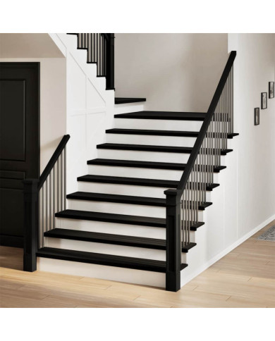 Marches d'escalier 4 pcs marron foncé 120x25x2 cm chêne massif | Mobilier & Déco