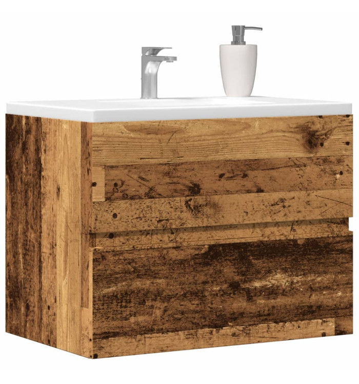Armoire de salle de bain vieux bois bois d'ingénierie | Mobilier & Déco