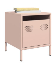 Tables de chevet 2 pcs rose 35x39x43,5 cm acier | Mobilier & Déco