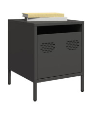 Tables de chevet 2 pcs noir 35x39x43,5 cm acier | Mobilier & Déco