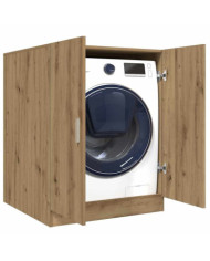 Meuble pour machine à laver chêne artisanal 70,5x71,5x91,5 cm | Mobilier & Déco