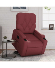 Fauteuil inclinable Rouge bordeaux Similicuir | Mobilier & Déco