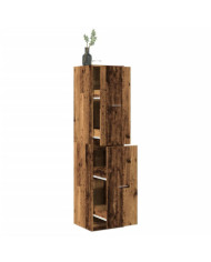 Armoire d'apothicaire vieux bois 40x41x174,5 cm bois ingénierie | Mobilier & Déco
