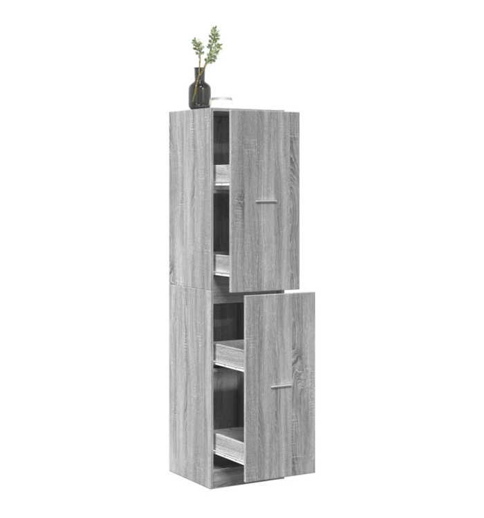 Armoire apothicaire sonoma gris 40x41x174,5cm bois d'ingénierie | Mobilier & Déco