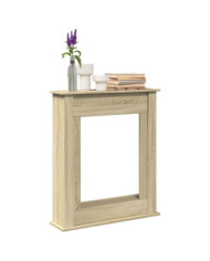 Cadre de cheminée chêne sonoma 75x20x87,5 cm bois d'ingénierie | Mobilier & Déco