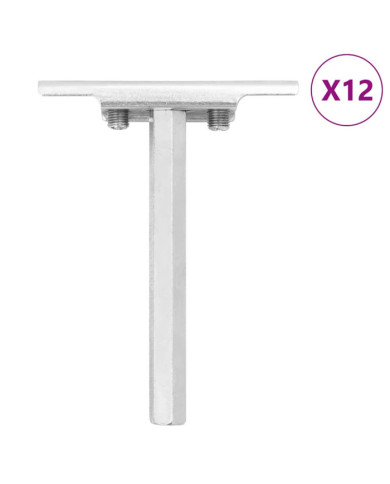 Supports d'étagères flottantes 12pcs invisible acier au carbone | Mobilier & Déco