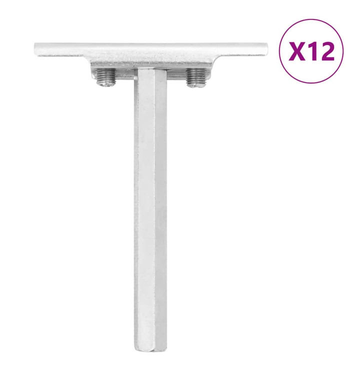 Supports d'étagères flottantes 12pcs invisible acier au carbone | Mobilier & Déco