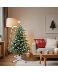 Support de sapin de Noël blanc 61x61x15,5 cm | Mobilier & Déco