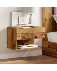 Tables de chevet murales 2 pcs vieux bois | Mobilier & Déco