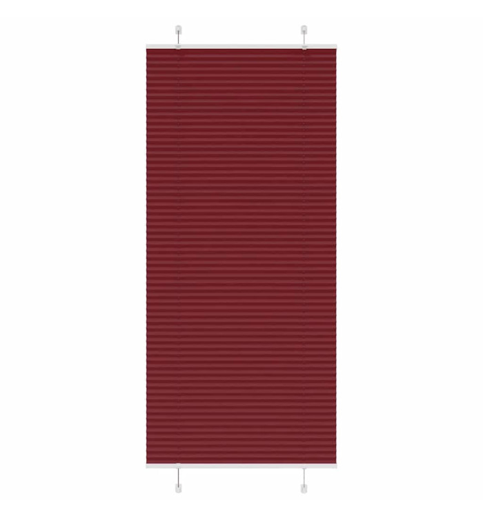 Store plissé rouge bordeaux 85x200 cm largeur du tissu 84,4 cm | Mobilier & Déco