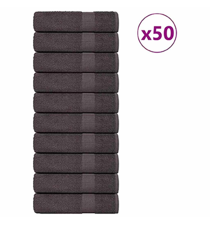 Serviettes de douche 25 pcs anthracite 70x140 cm 100% coton | Mobilier & Déco