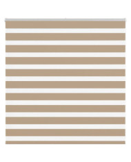 Store zèbre marron sable largeur du tissu 145,9 cm polyester | Mobilier & Déco