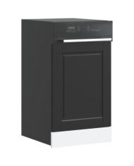 Panneau de lave-vaisselle Porto noir 45x1,5x67 cm | Mobilier & Déco