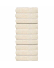 Serviettes de bain 10 pcs crème 100x150 cm 360 g/m² 100% coton | Mobilier & Déco