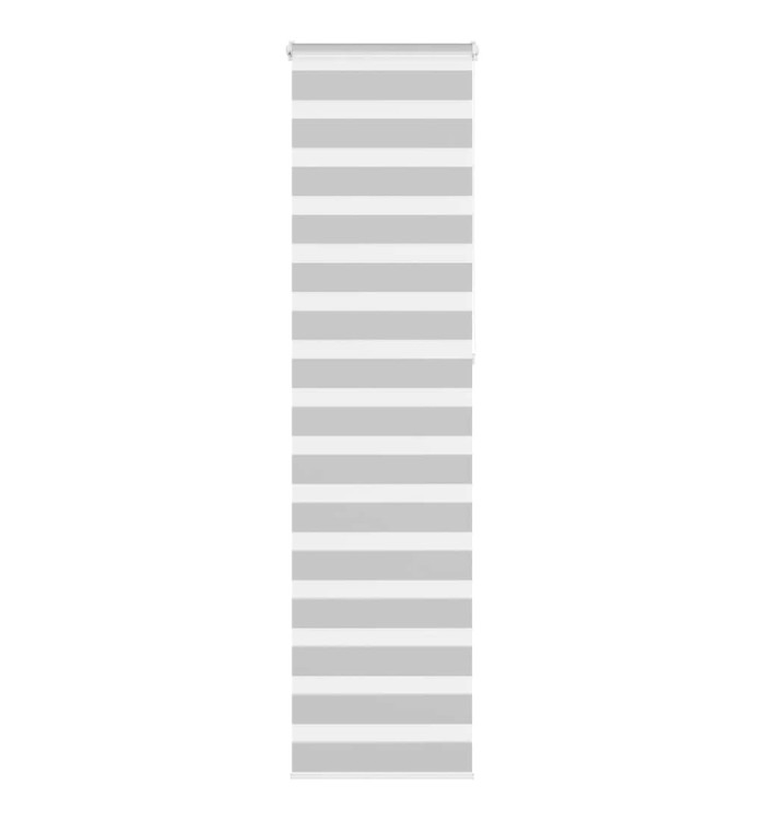 Store zèbre gris clair largeur du tissu 60,9 cm polyester | Mobilier & Déco