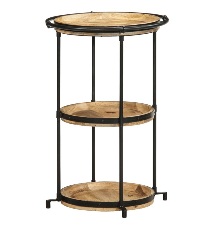 Table d'appoint Ø55x83 cm bois de manguier massif | Mobilier & Déco
