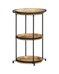 Table d'appoint Ø55x83 cm bois de manguier massif | Mobilier & Déco