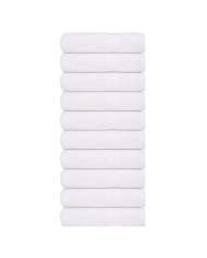 Serviettes de douche 10 pcs blanc 70x140 cm 360 g/m² 100% coton | Mobilier & Déco