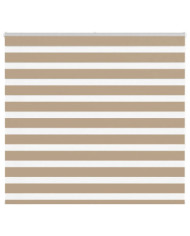 Store zèbre marron sable largeur du tissu 155,9cm polyester | Mobilier & Déco