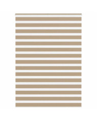 Store zèbre marron sable largeur du tissu 150,9 cm polyester | Mobilier & Déco