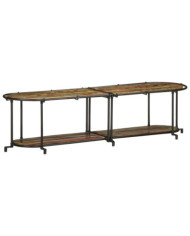 Meuble TV 160x42x40 cm bois massif de récupération | Mobilier & Déco