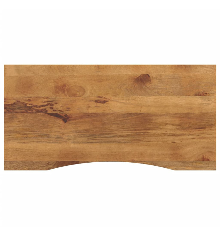 Dessus de bureau avec courbe 110x50x2,5 cm manguier massif brut | Mobilier & Déco