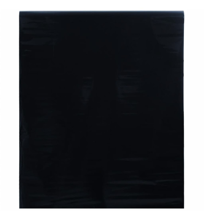 Film de fenêtre statique dépoli noir 45x500 cm PVC | Mobilier & Déco