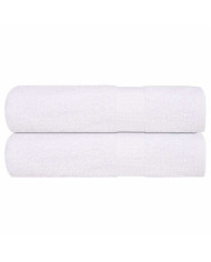 Serviettes de bain 2 pcs blanc 100x150 cm 360 g/m² 100% coton | Mobilier & Déco