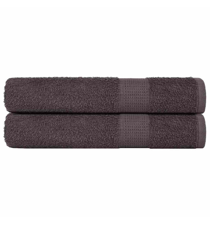 Serviettes 2 pcs anthracite 100x200 cm 360 g/m² 100% coton | Mobilier & Déco