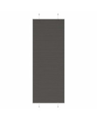 Store plissé noir 70x200 cm largeur du tissu 69,4 cm polyester | Mobilier & Déco