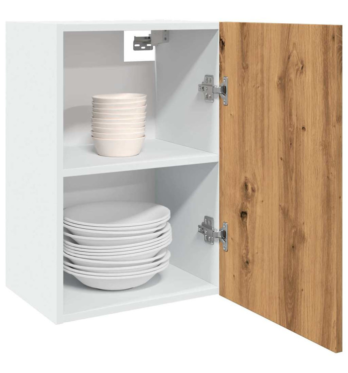 Armoire suspendue "Lyon" chêne artisanal 40x31x60 cm | Mobilier & Déco