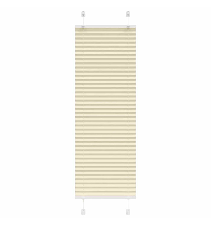 Store plissé crème 40x150 cm largeur du tissu 39,4 cm polyester | Mobilier & Déco