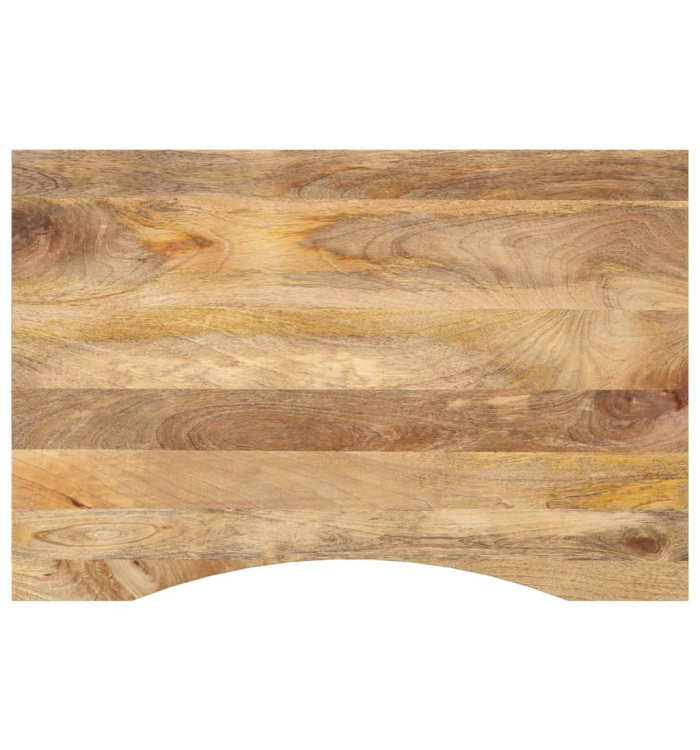 Dessus de bureau avec courbe 100x50x2,5 cm manguier massif brut | Mobilier & Déco